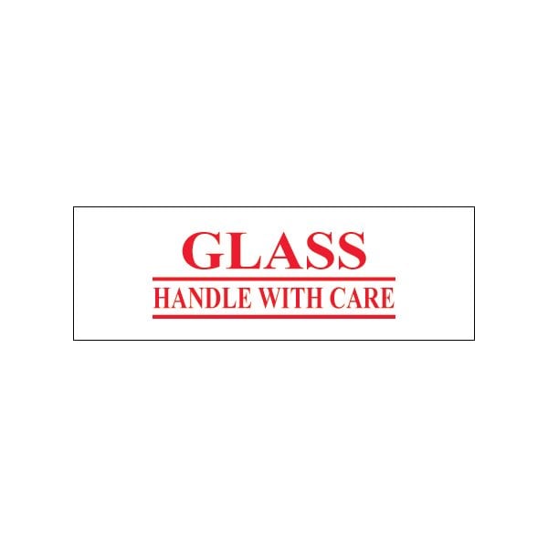 Tape Logic 2'' x 55 yds. - ''Glass - Handle With Care'' Tape Logic Pre-Printed Carton Sealing Tape, 36PK BUY00021294 - main
